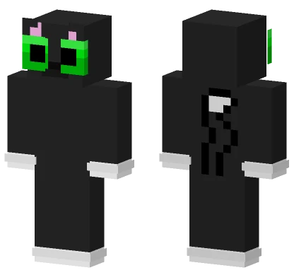Black and White Cat Minecraft skin