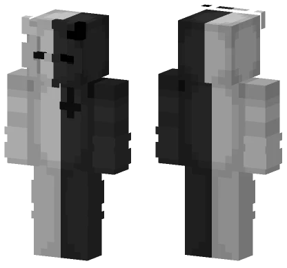 Black and White Cat Minecraft skin