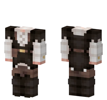 Black And White Dress Minecraft skin