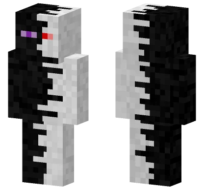 Black and White Minecraft skin