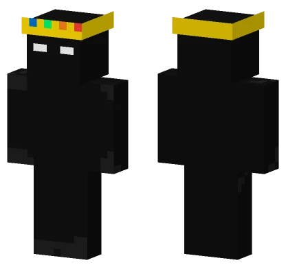 Black and White Figure Minecraft skin