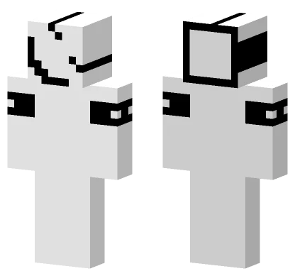 Black and White Geometric Outfit Minecraft skin