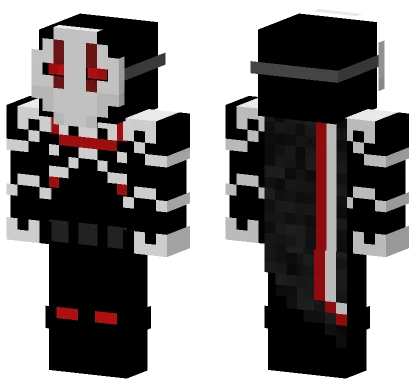 Black and White Monster Minecraft skin