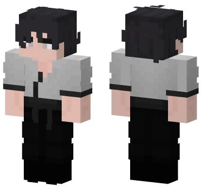 Black And White Outfit Minecraft skin