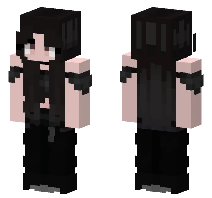 Black and White Outfit Minecraft skin