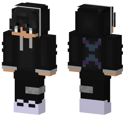 Black And White Outfit Minecraft skin