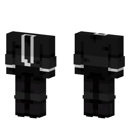 Black and White Outfit Minecraft skin