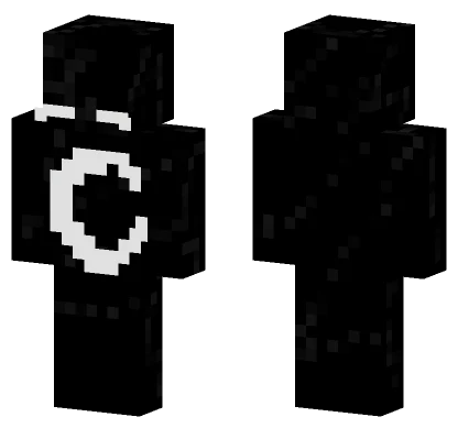 Black and White Robot Minecraft skin