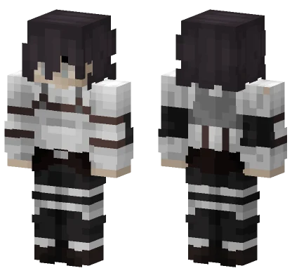 Black and White School Uniform Minecraft skin