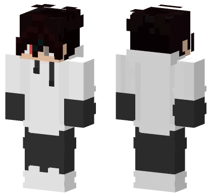 Black And White School Uniform Minecraft skin