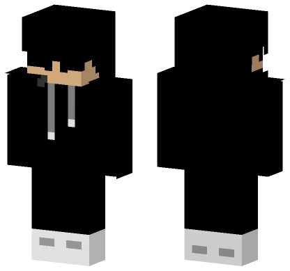 Black and White Stripes Minecraft skin