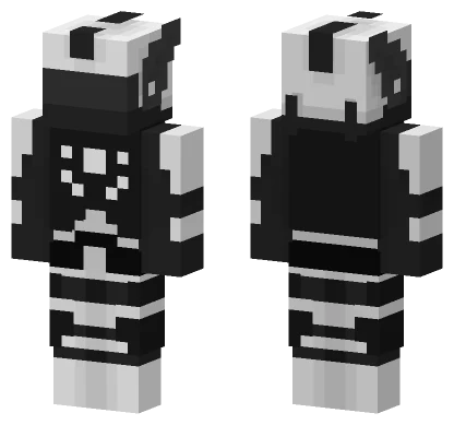 Black And White Stripes Minecraft skin