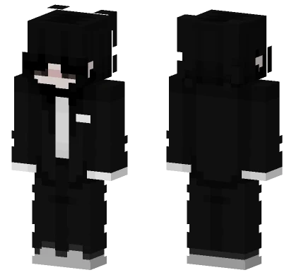 Black and White Suit Minecraft skin