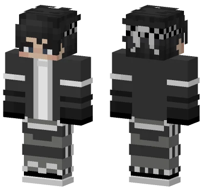 Black And White Suit Minecraft skin