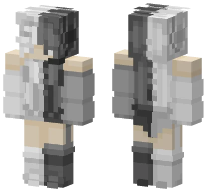 Black and White Suit Minecraft skin