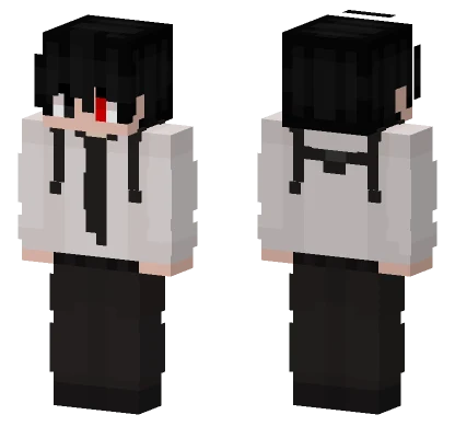 Black and White Suit Minecraft skin