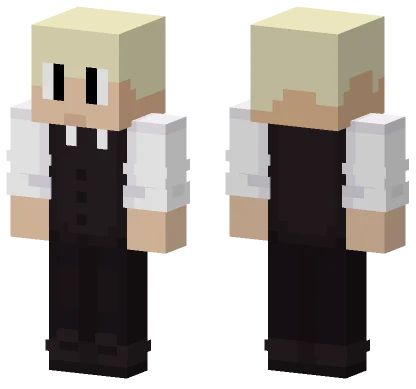 Black and White Tuxedo Minecraft skin