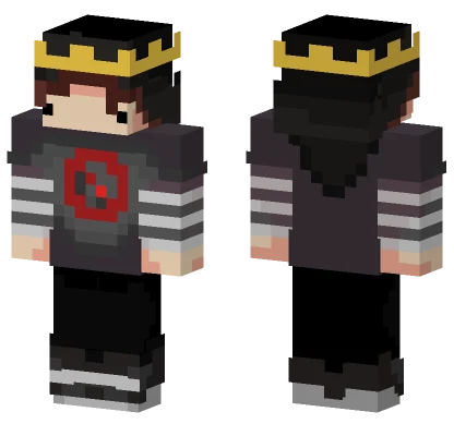 Black and White Uniform Minecraft skin