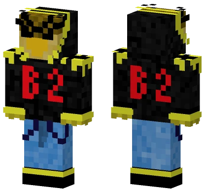 Black And Yellow Bird Minecraft skin