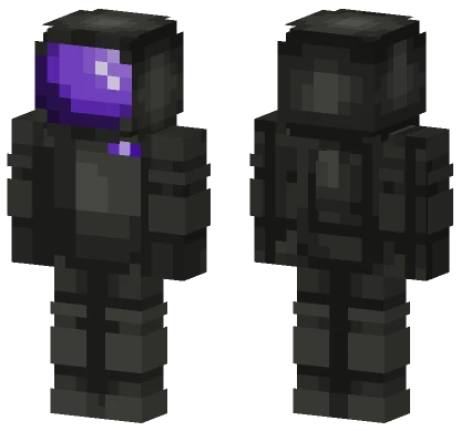 Black Astronaut Minecraft skin