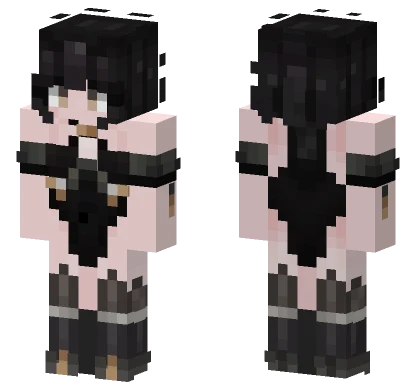 Black Bikini Girl Minecraft skin