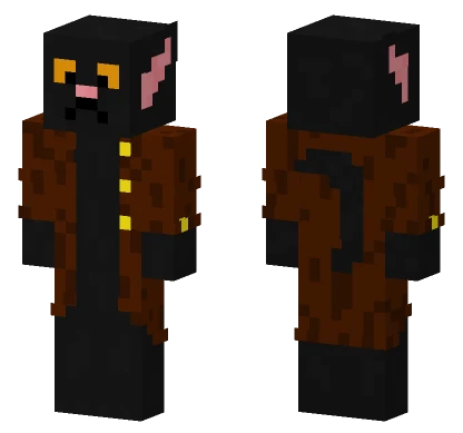 Black Cat Minecraft skin