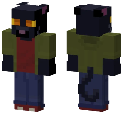 Black Cat Minecraft skin