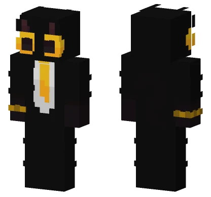 Black Cat Character Minecraft skin