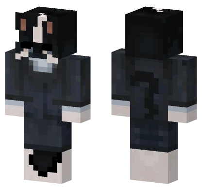 Black Cat Girl Minecraft skin