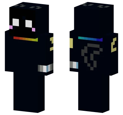 Black Cat Hoodie Minecraft skin