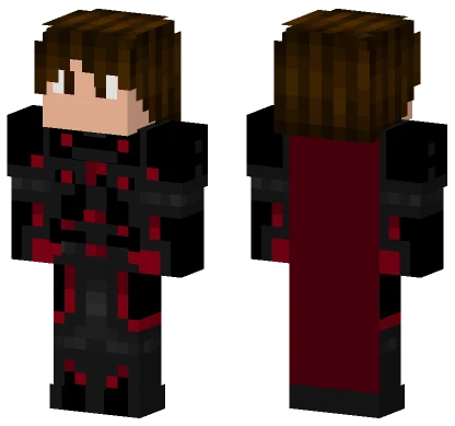 Black Dragon With Mask Minecraft skin