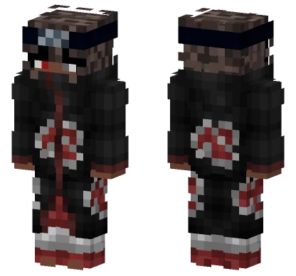 Black Girl Akatsuki Skin Minecraft skin