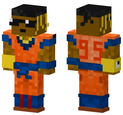 Black Goku V3 Minecraft skin