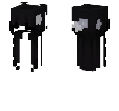 Black Hair Base 3 Minecraft skin