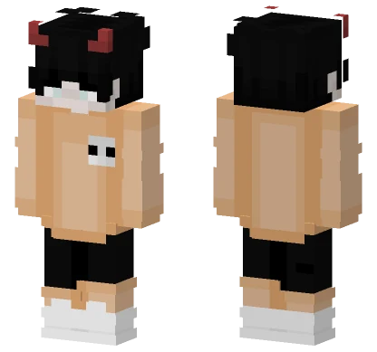 Black Hair Girl Minecraft skin