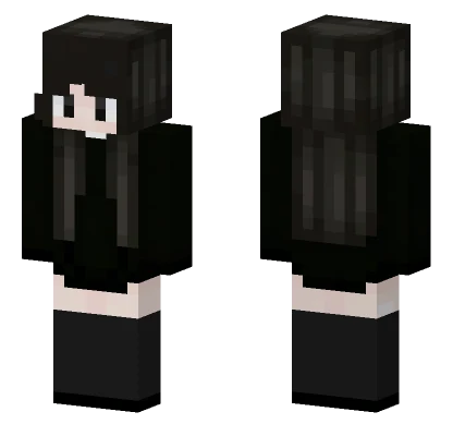 Black Hoodie Boy Minecraft skin