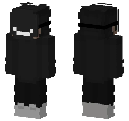 Black Hoodie Boy Minecraft skin