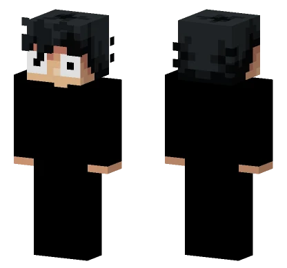 Black Hoodie Boy Minecraft skin