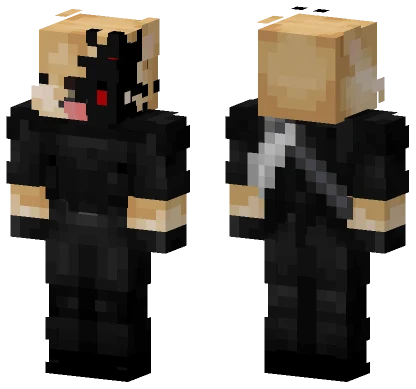 Black Hoodie Character Minecraft skin