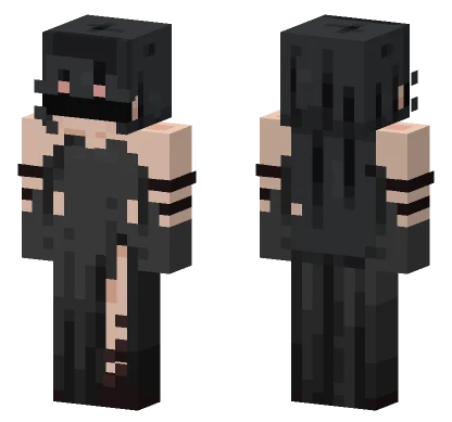 Black Hoodie Outfit Minecraft skin