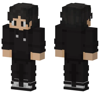 Black Hoodie Outfit Minecraft skin