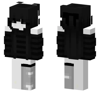 Black Hoodie Outfit Minecraft skin