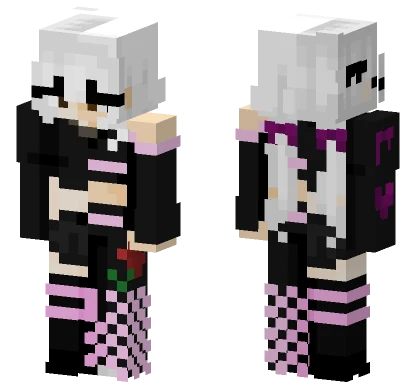Black Is The New Pink Collab 3 Minecraft skin