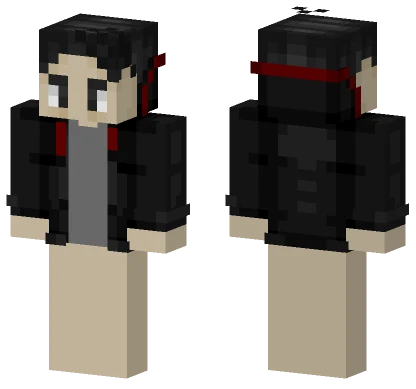 Black Leather Jacket Minecraft skin