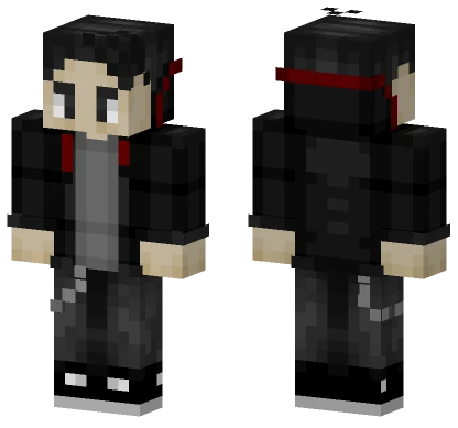 Black Leather Jacket Minecraft skin