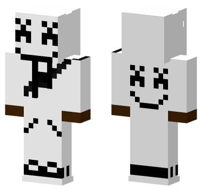Black Marshmello Minecraft skin