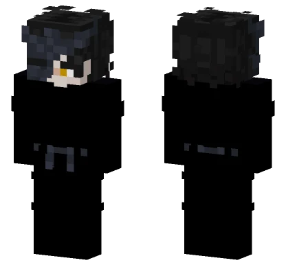 Black Mask Guy Minecraft skin