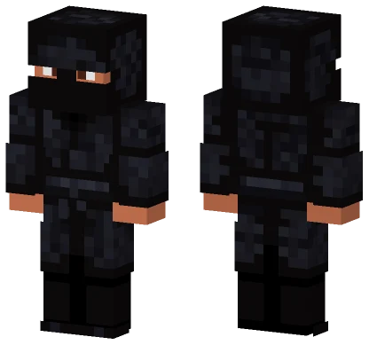 Black Ninja Suit Minecraft skin
