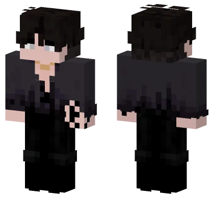 Black Outfit Boy Minecraft skin