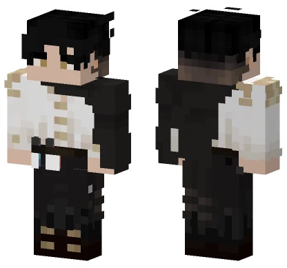 Black School Uniform Minecraft skin